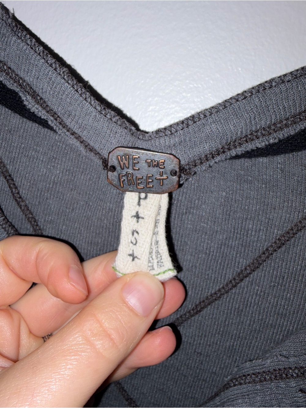 We The Free Cozy Up Ombre Henley Top - Picture 3 of 6